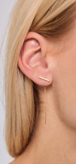 Boucle d'oreille en acier inoxydable