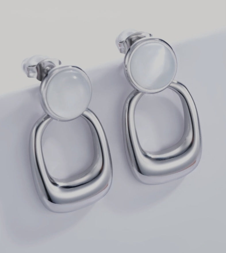 Boucle d oreille en acier inoxydable